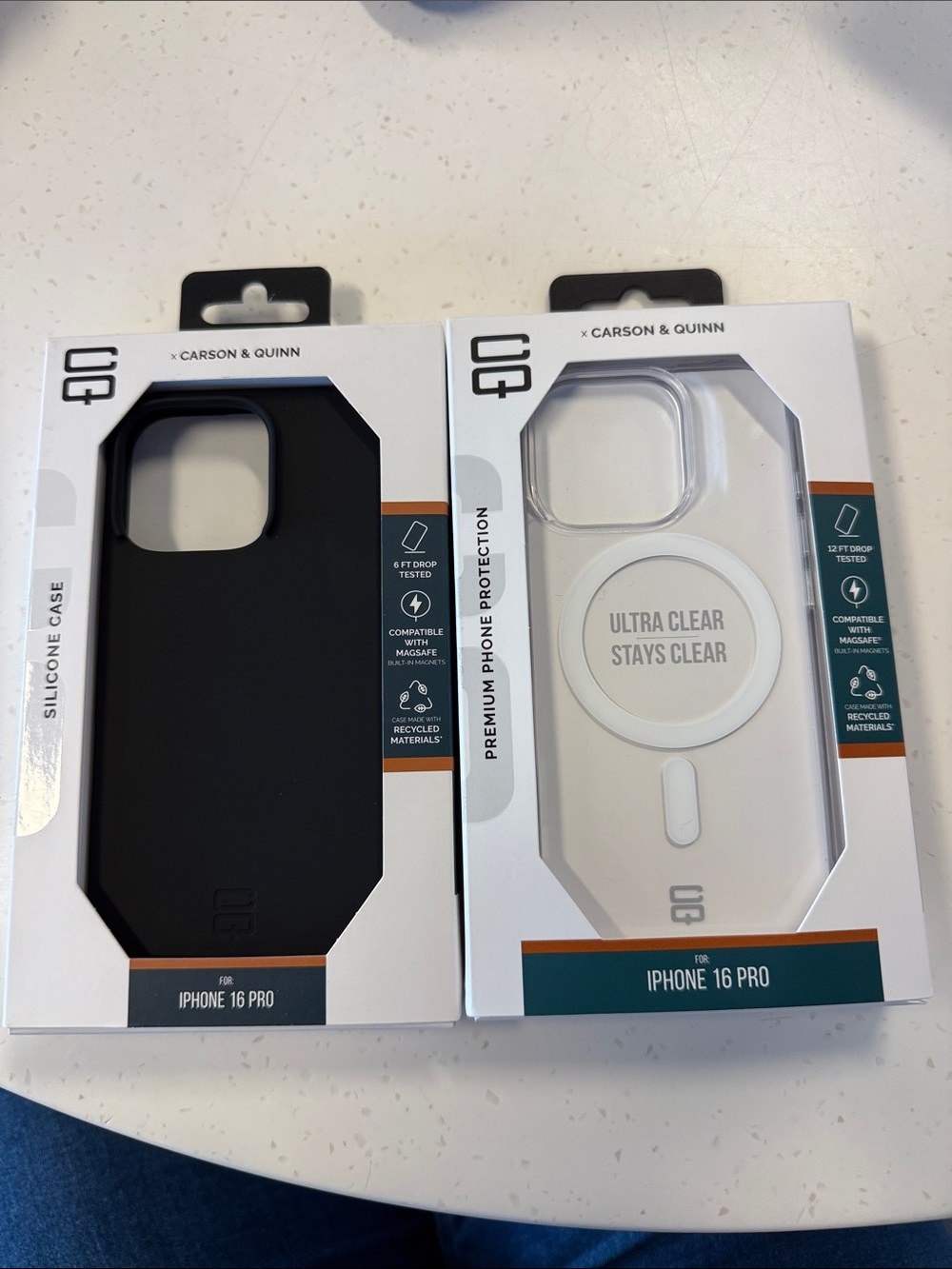 iPhone 16 Pro Case - Black and Clear